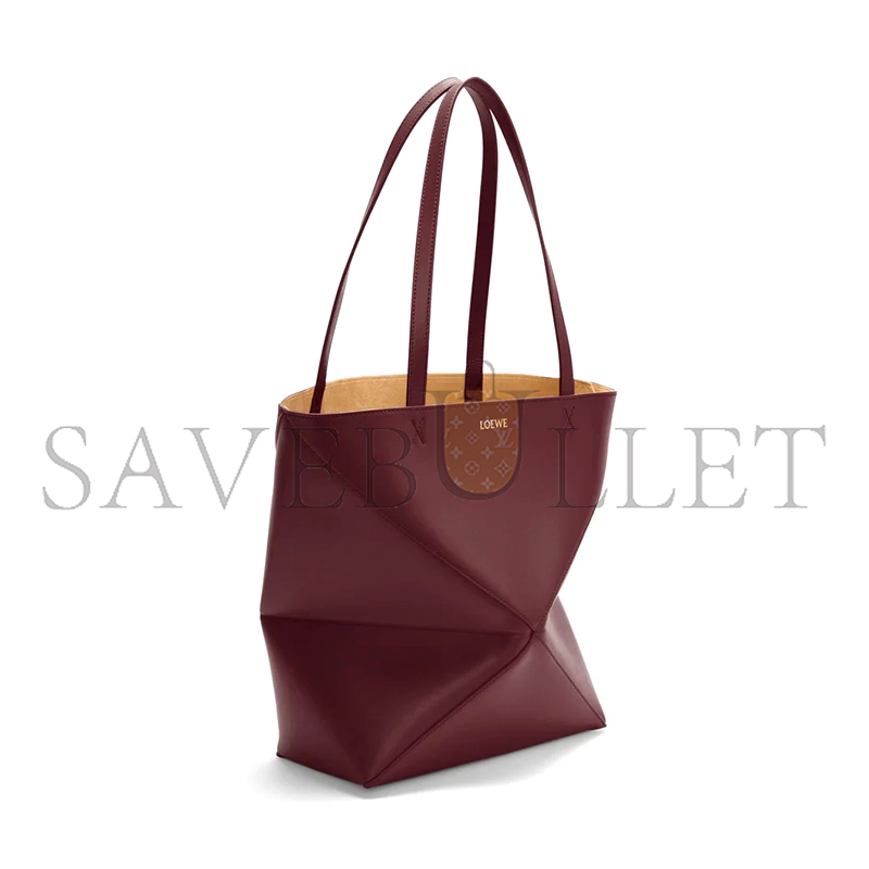 L0ew* medium puzzle fold tote in shiny calfskin a657g50x01 05 (31.5*25.5*14.5cm)